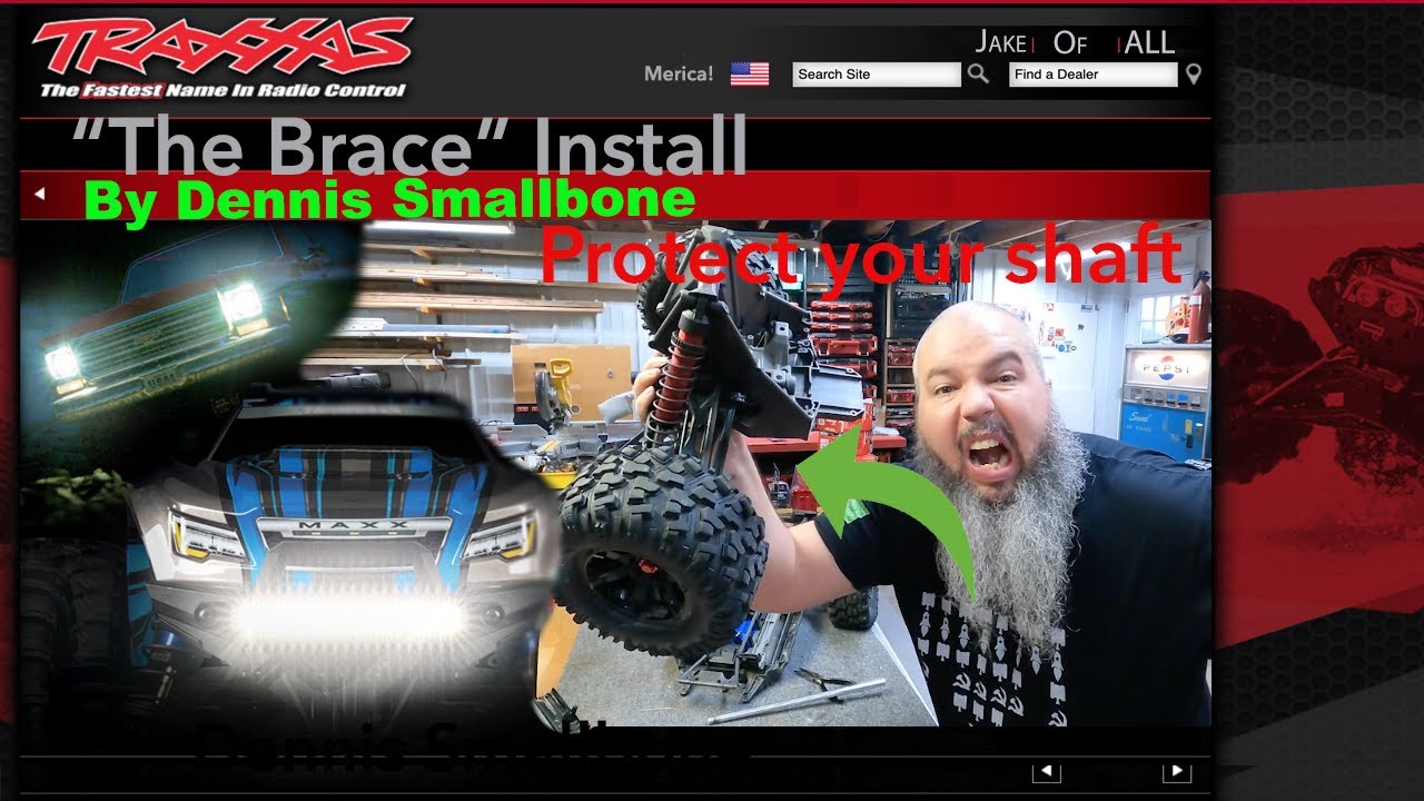 Brace Yourself, or your X-maxx ( Traxxas X-MAXX Center Shaft Brace install) The Brace By Dennis S