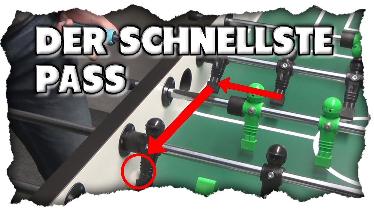 Der schnellste Pass beim Kickern - Beschleuniger / Stick wall pass