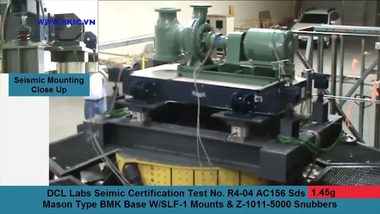 Spring Mounted Inertia Base Vibration Isolation Test   Mason UK Ltd