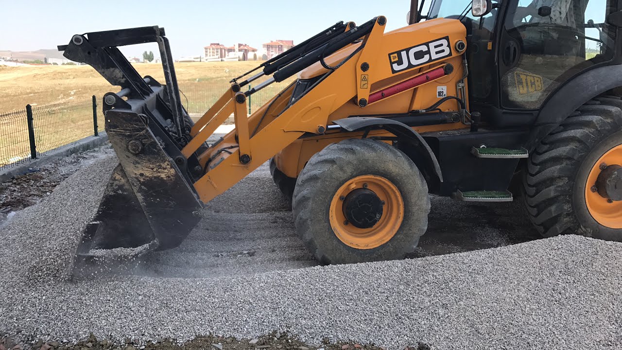 Jcb backhoe loaders bahçe kum tesviye nasıl yapılır