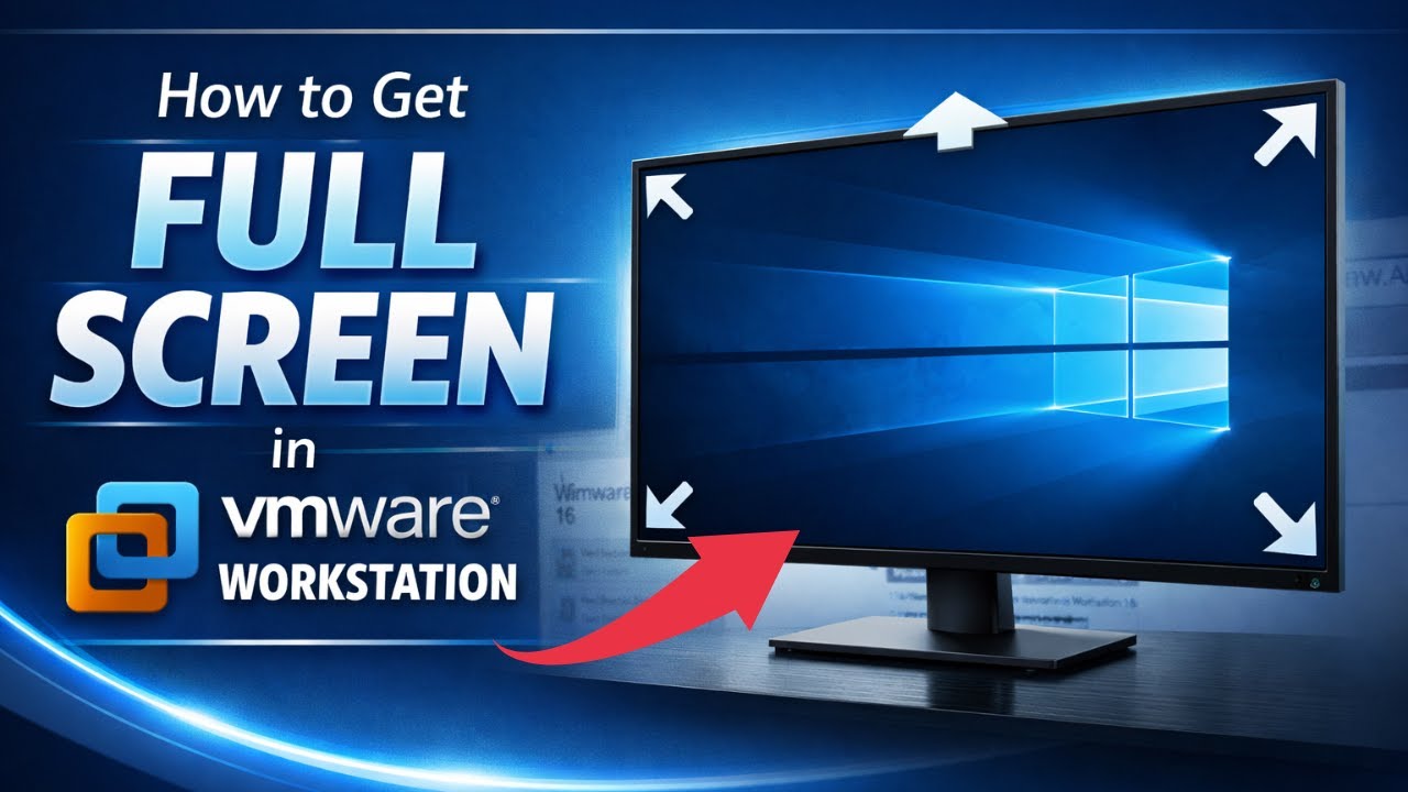 How To Get Full Screen in VMware Workstation ( in 1 Minutes )