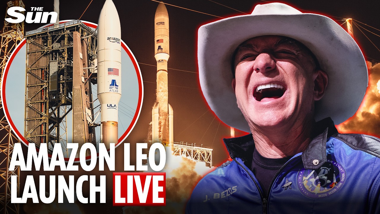 LIVE: SpaceX rivalry heats up as Amazon Leo launches first large batch on Ariane 64