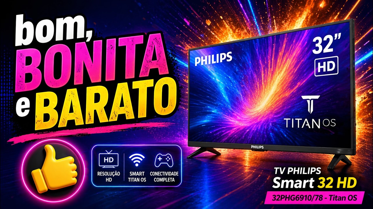 TV PHILIPS Smart 32 HD 32PHG6910/78 - Titan OS