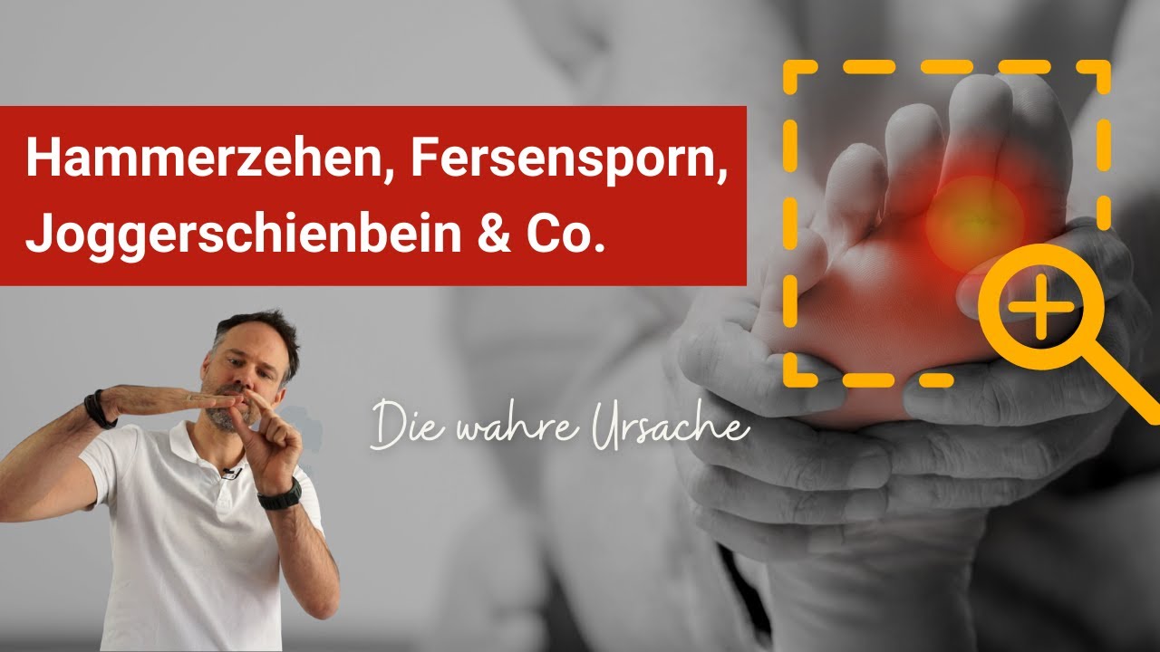 Fuß- & Unterschenkel Schmerzen beseitigen ✅ Hammerzehen, Krallenzehen, Joggerschienbein, Fersensporn