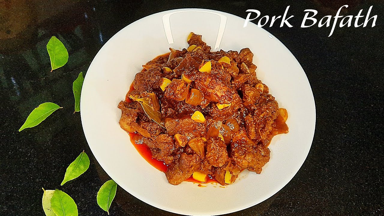Pork Bafath using ground masala l Dukramaas Vatun ghalen l Pork Recipe without readymade masala