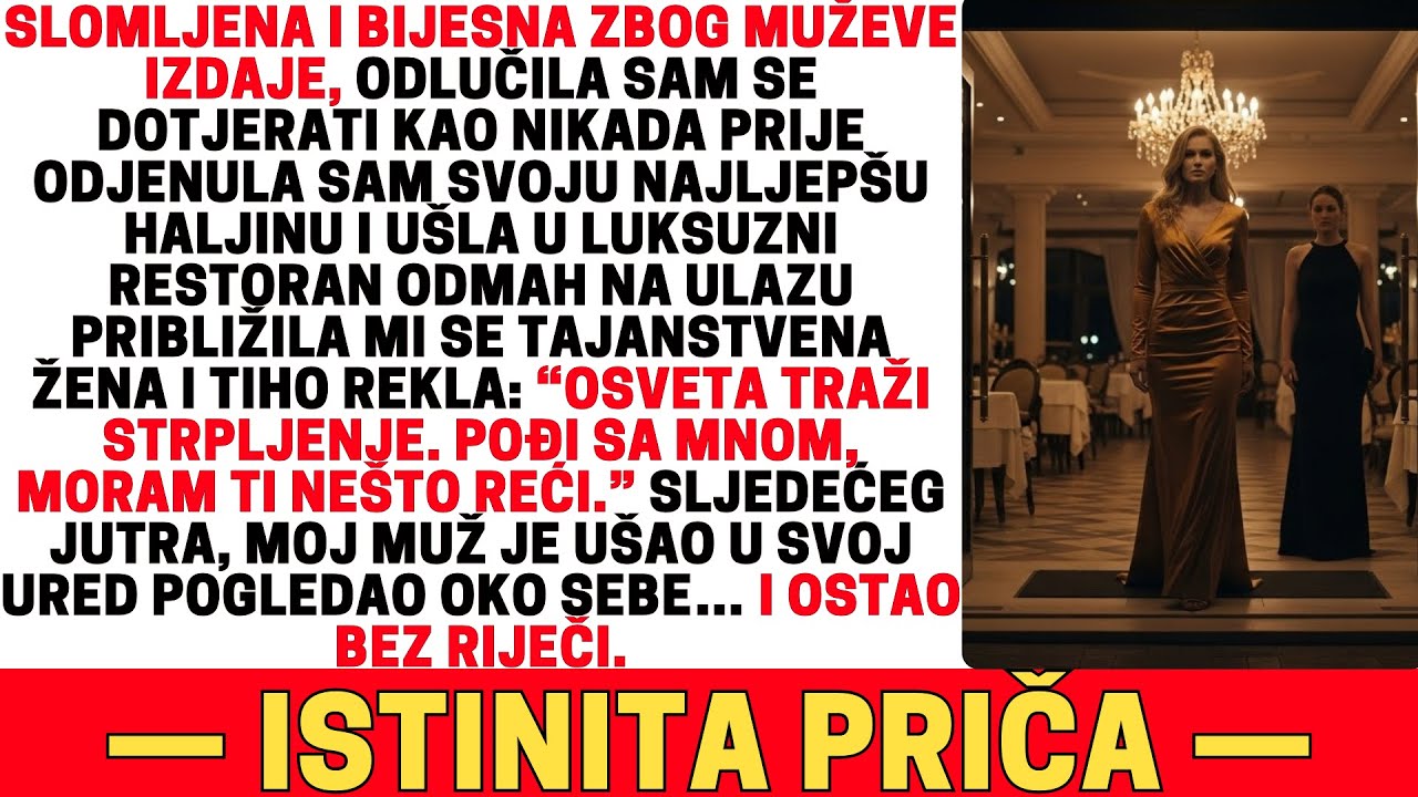 KADA SAM OTKRILA DA ME MUŽ VARA, OBUKLA SAM NAJLJEPŠU HALJINU I OTIŠLA U SKUPI RESTORAN — ALI ONO...