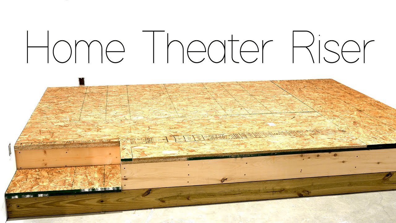 DIY Home Theater Seating Riser Construction 🍿