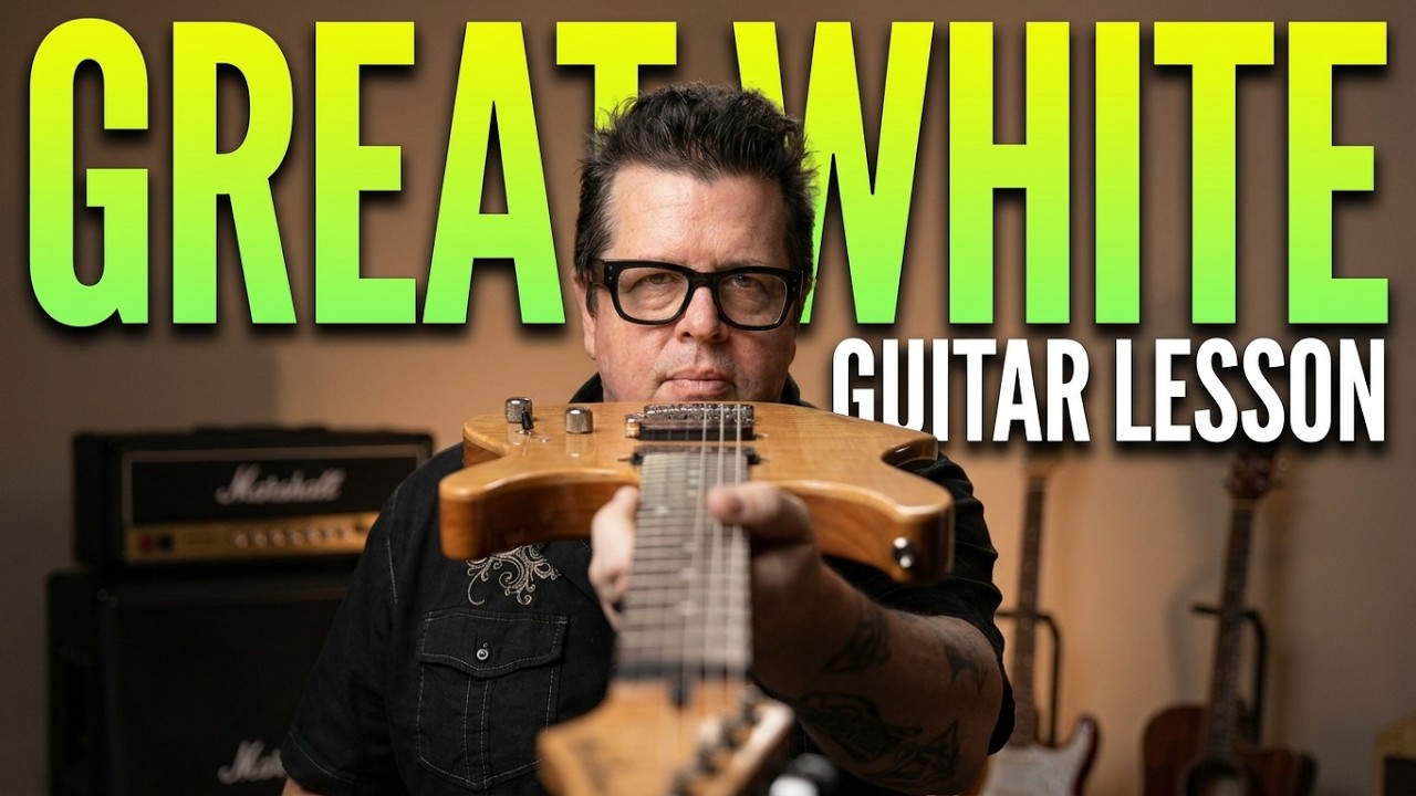 Great White - House Of Broken Love -  Guitar Lesson by Mike Gross - How to play