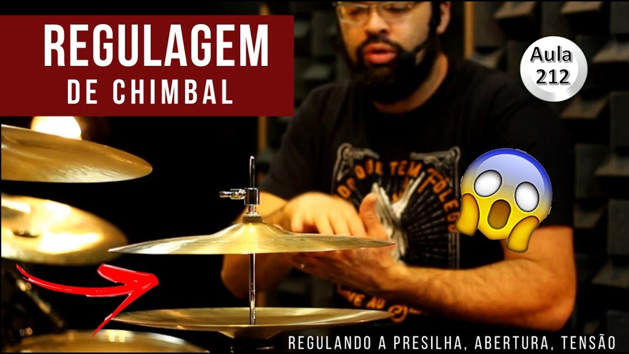Como Regular o Chimbal 🔥 Presilha | Abertura | tensão da mola