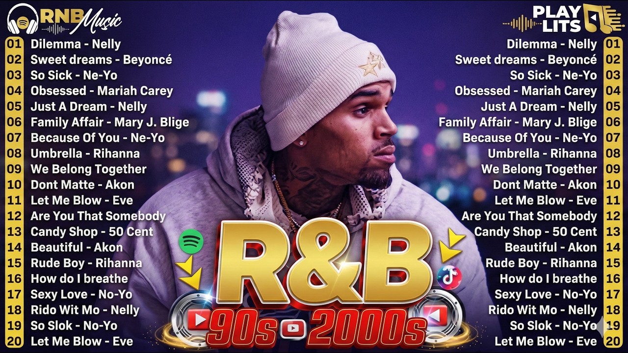 Old School R&B 90's Mix ~ Nostalgia 2000's R&B Classics🎶Rihanna, Chris Brown, Usher, Beyonce, Akon,