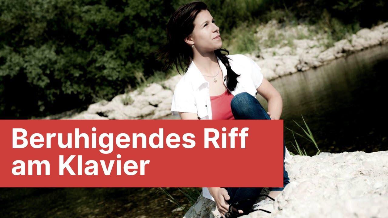 Beruhigendes Riff am Klavier und Keyboard