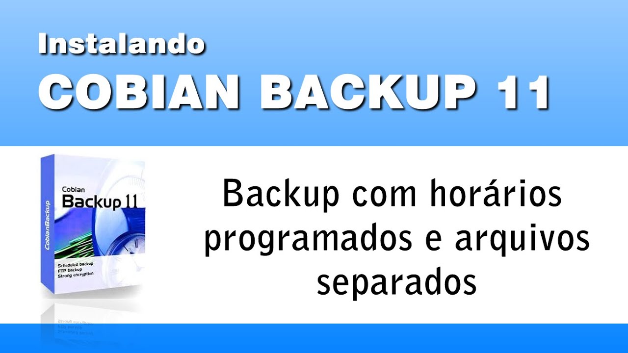 Configurando o Cobian Backup