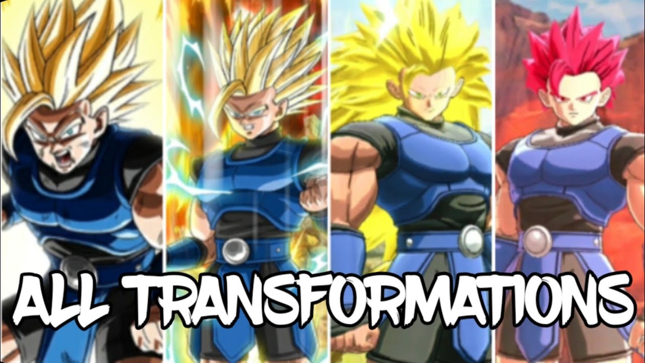 ALL Shallot Transformations Full Scenes - SSJ/SSJ2/SSJ3/SSG - Dragon Ball Legends