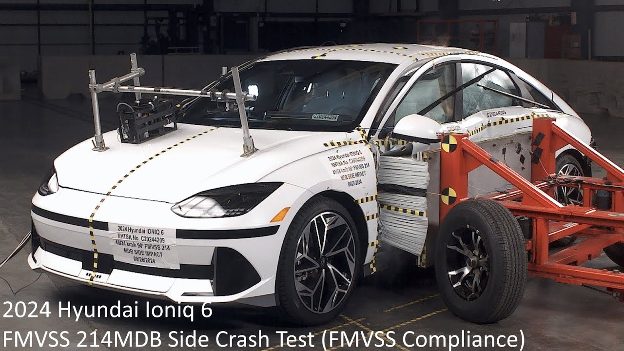 2023-2026 Hyundai Ioniq 6 EV FMVSS 214MDB / FMVSS 305 Side Crash Test (FMVSS Compliance)