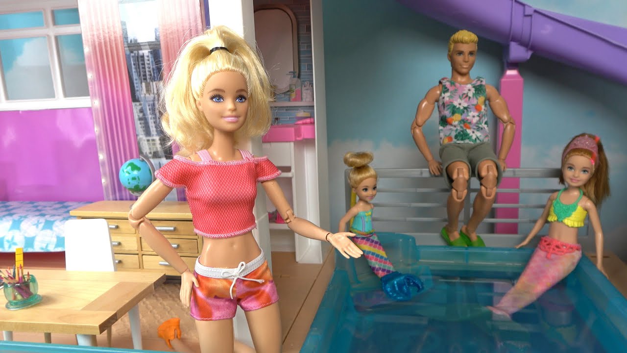 Barbie and Ken w Barbie Sister Chelsea Last Day of Summer Camp 💗🤩