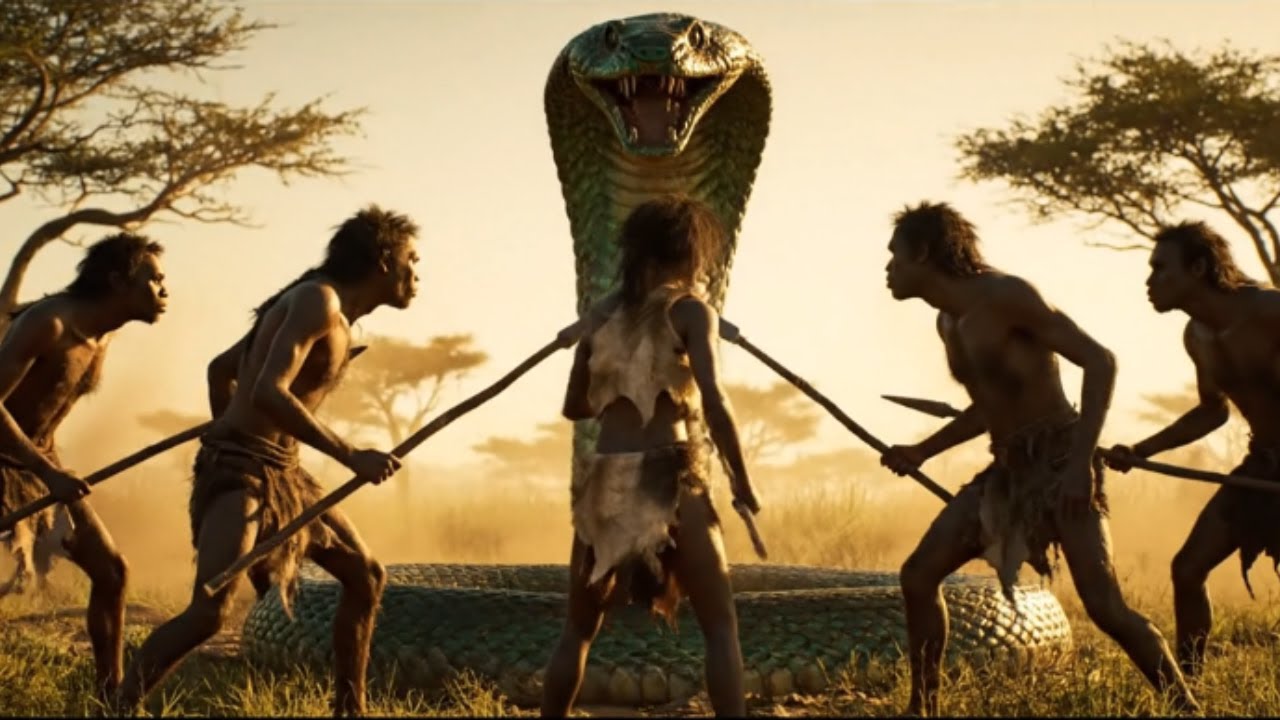 Life 4.7 Million Years Ago | Homo Habilis Battle Giant Snake and Crocodile