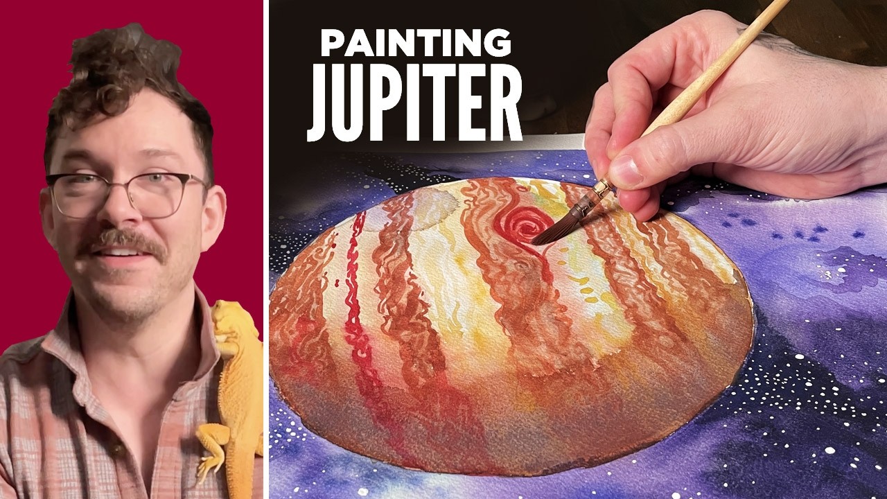 Painting Jupiter in Watercolor | EP.05