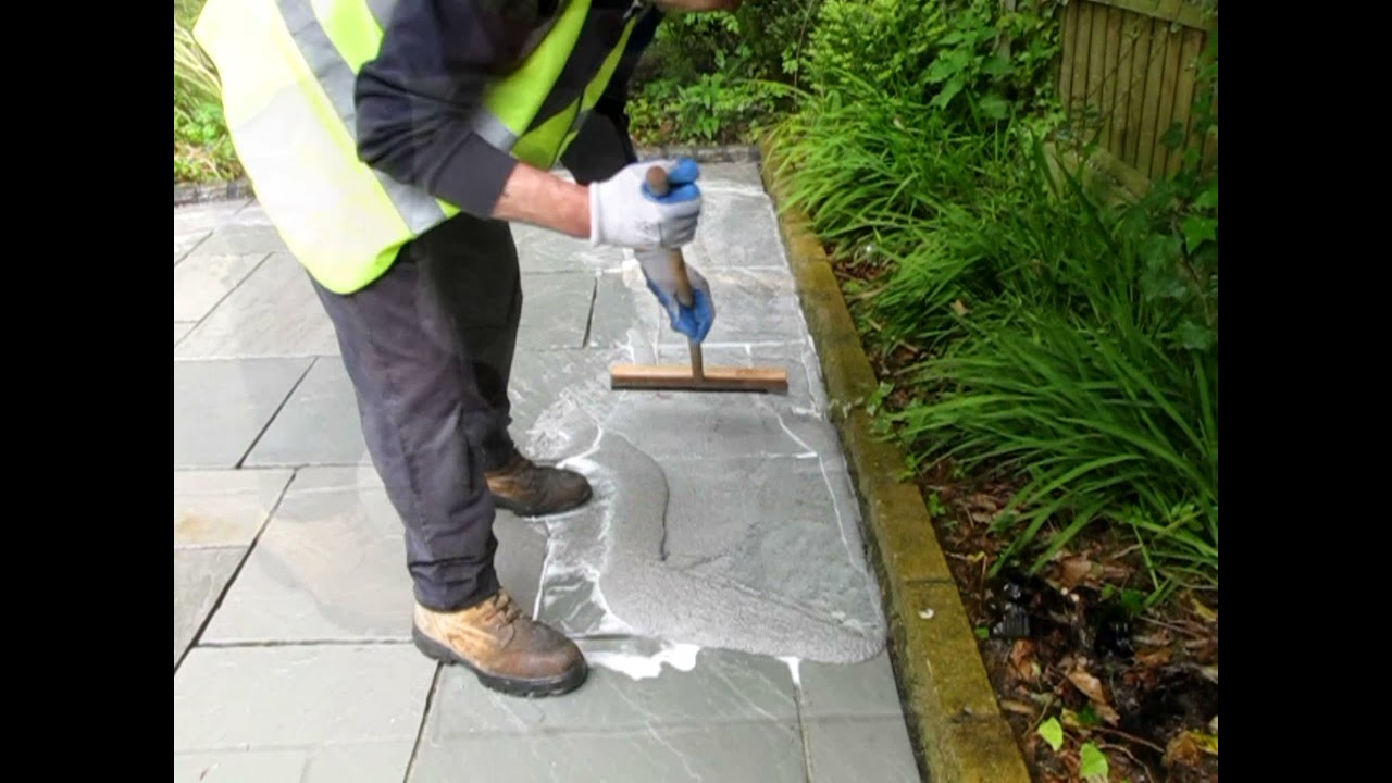 New Natural Stone Patio Jointing with GftK vdw 850plus