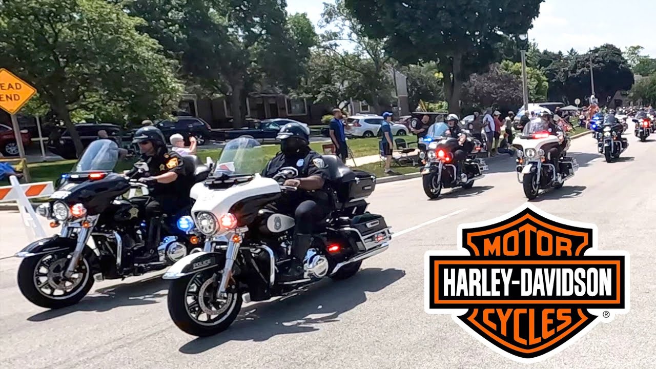 NEW WORLD RECORD! Motorcycle Parade - HARLEY-DAVIDSON 120th Anniversary - Complete Parade Milwaukee