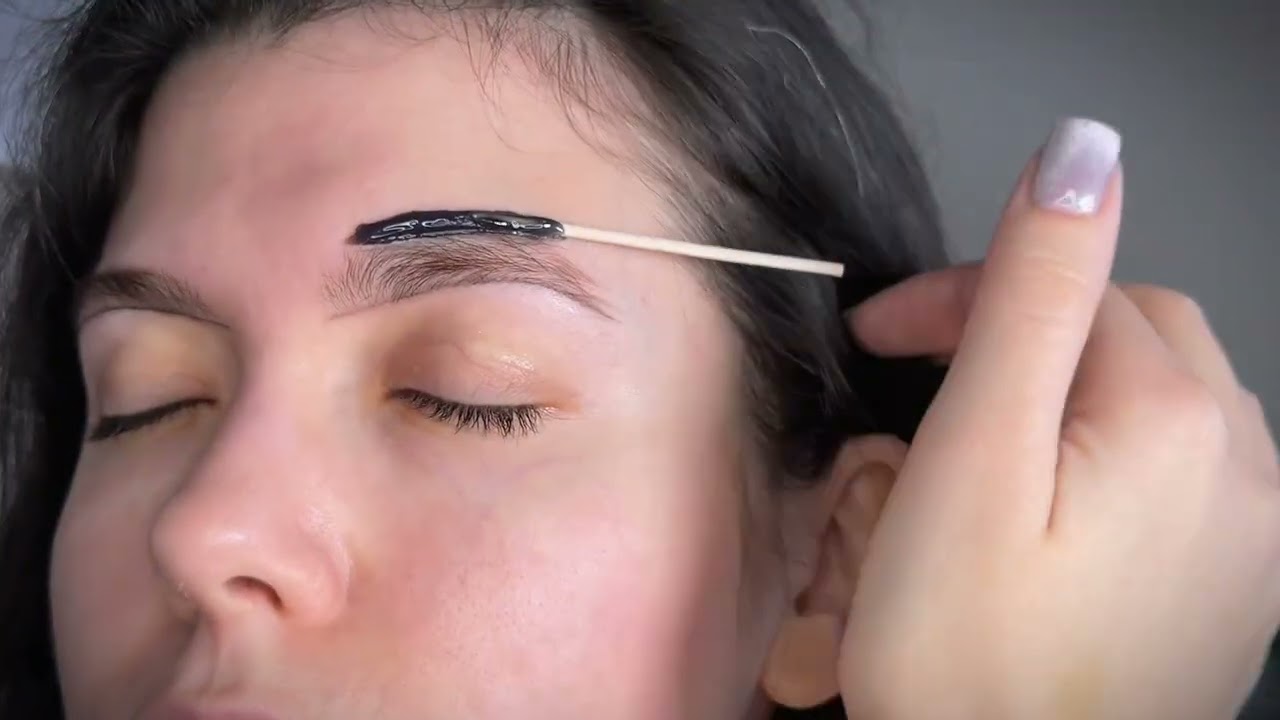 ОСВЕТЛЕНИЕ БРОВЕЙ  ПРИ ПОМОЩИ КАРБОНОВОЙ ПУДРЫ L'BROW PROFESSIONAL