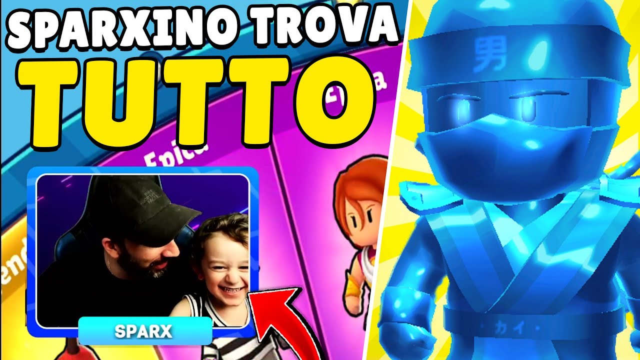 SPARXINO TROVA di TUTTO e PRIMA CORONA! - Stumble Guys ITA