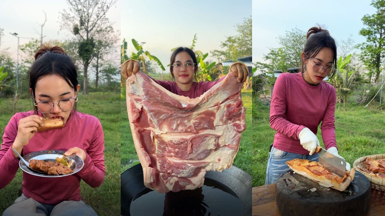 Amazing cooking deep fried pork recipe