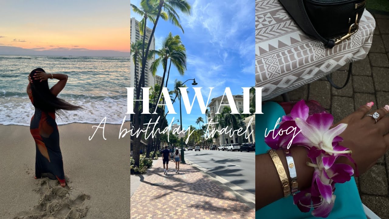 Travel Vlog | Turning 25 In Hawaii + Sunrise Beach Photos  + Island Food + Luaus + Nightlife