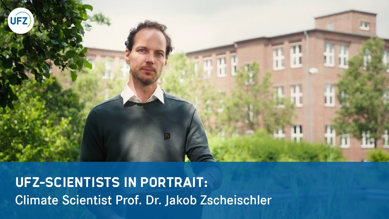 UFZ climate scientist Prof. Dr. Jakob Zscheischler in portrait