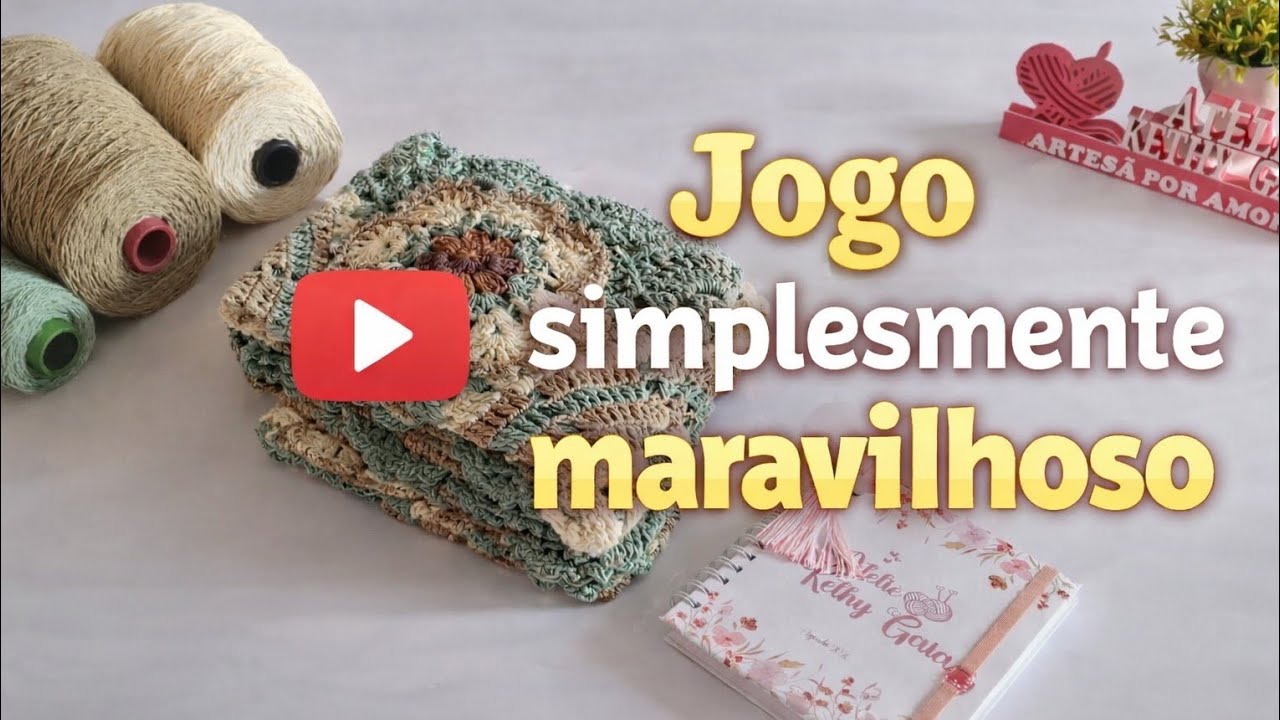 ✨ Vem se encantar com esse Jogo de Banheiro Dry @driellybelisario #crochês #vlog 