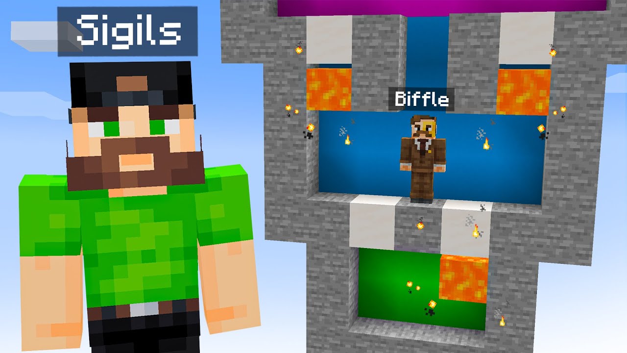 TRUST FALL for LOOT in Minecraft