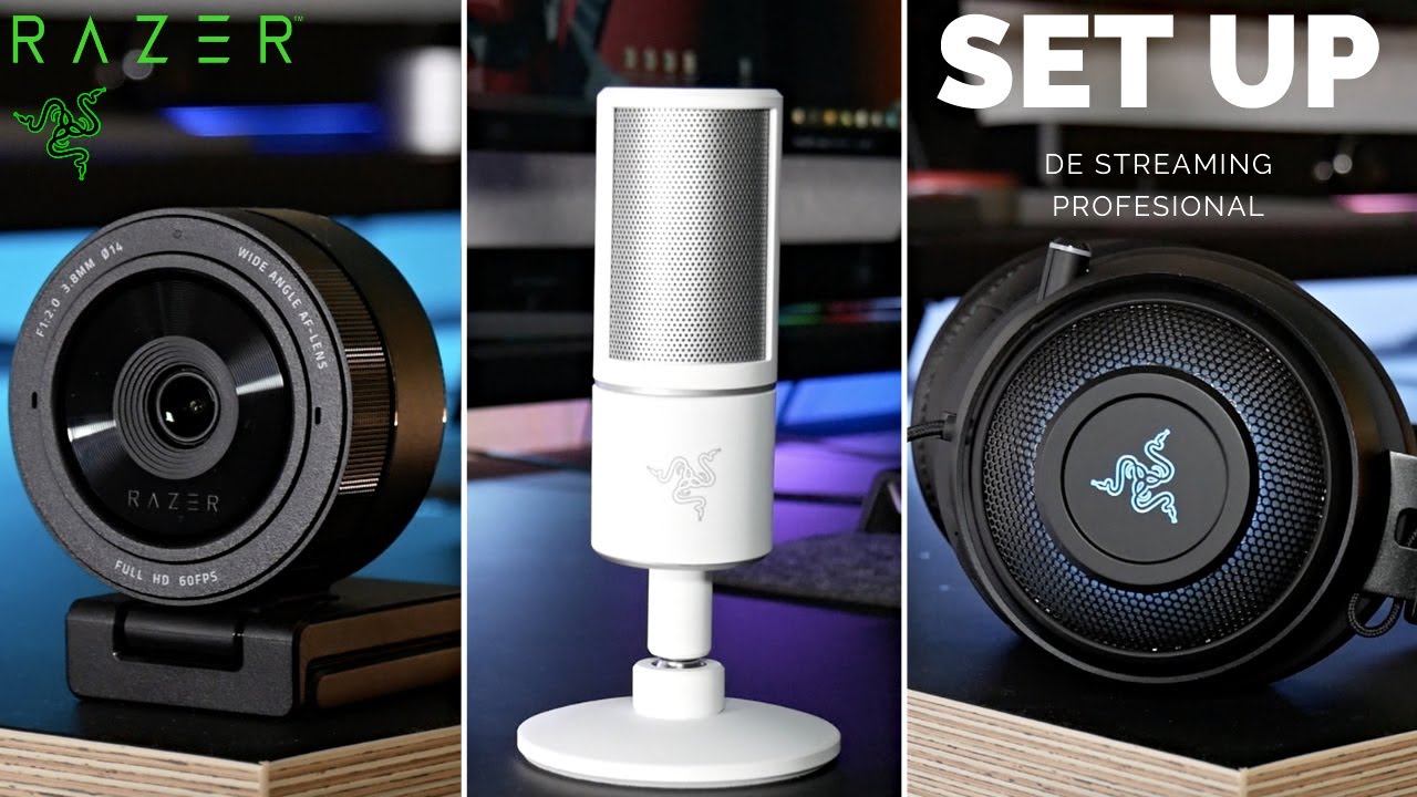 Empieza a hacer STREAMING como un profesional con RAZER 💻 Kiyo PRO + Seiren X + Kraken ULTIMATE