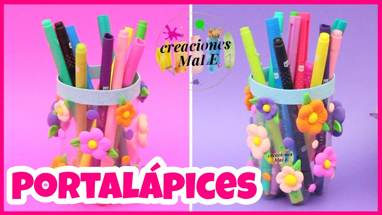PORTALÁPICES DE FLORES || RECICLADO || DIY