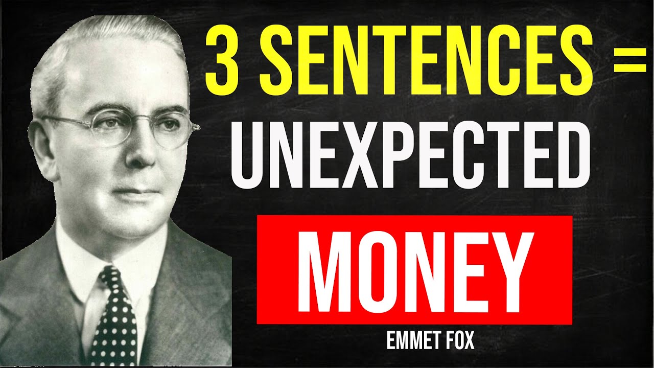 Emmet Fox reveals: WRITE this 3 TIMES and get unexpected MONEY