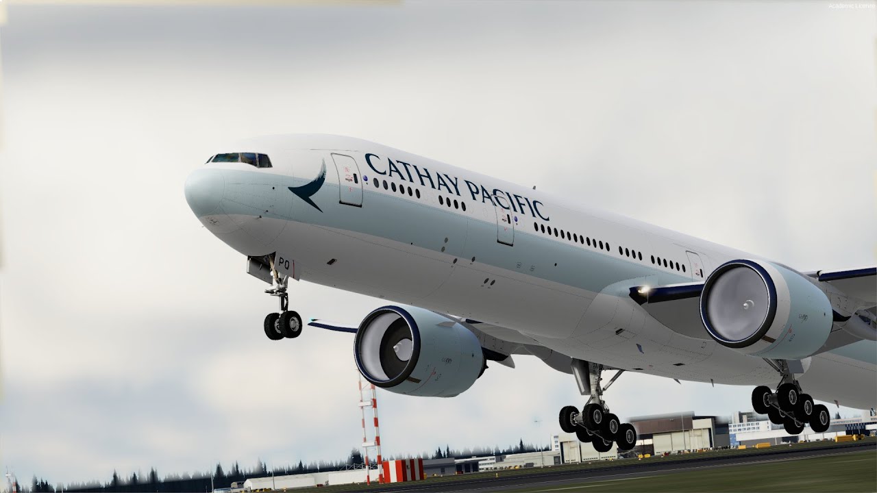 P3D v5.1 | [Maxed Out Graphics] PMDG 777 PBR Update! Epic Flight to Hong Kong