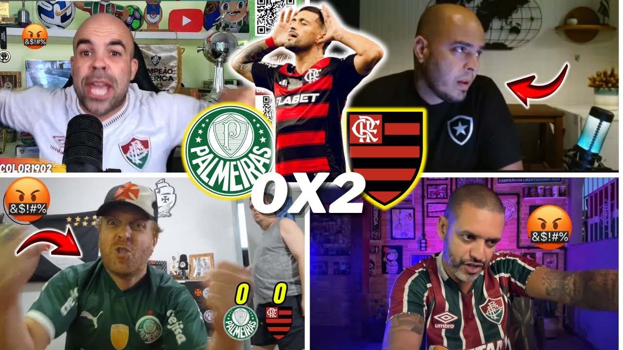 REAÇÕES DOS RIVAIS SECANDO O MENGÃO- PALMEIRAS 0X2 FLAMENGO- BRASILEIRÃO 2025- VAMOS RIR KKKKK