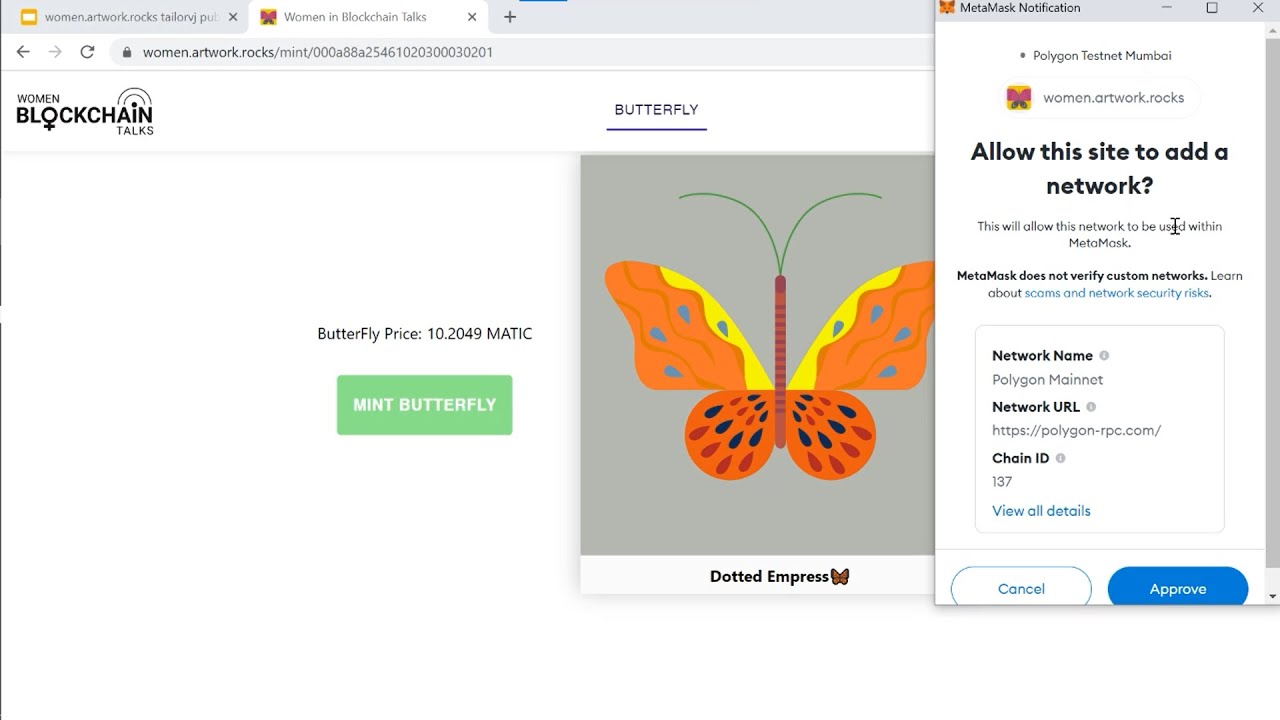 How to add Polygon network settings to MetaMask automatically