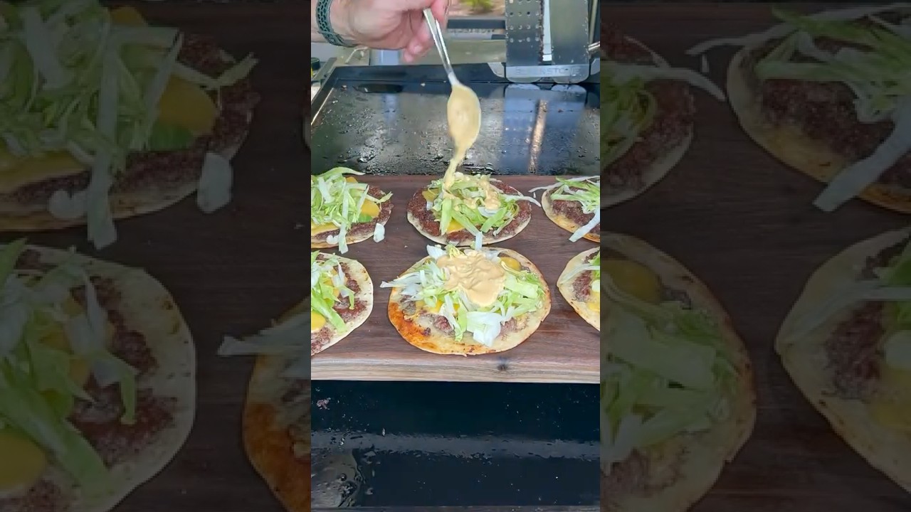 Tacos z Big Maca muszą znaleźć się na Twojej liście! #griddle #smashburger #blackstone #burger