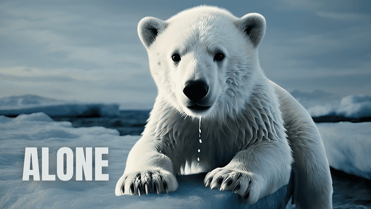 ALONE ON THE ICE | Silent Polar Bear Short Film