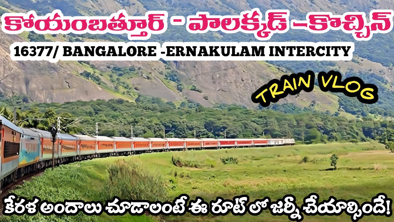COIMBATORE - PALAKKAD- KOCHIN Train Journey Vlog 👌 Beautiful jounry in Kerala 😍