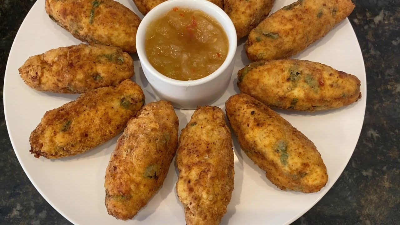 Fish Cakes/Guyanese style/made with cassava /yuca