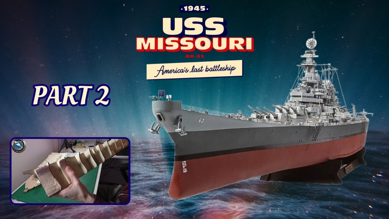 Occre USS Missouri 1:200 Part 2 - Erste Arbeiten an Rumpf und Aufbauten