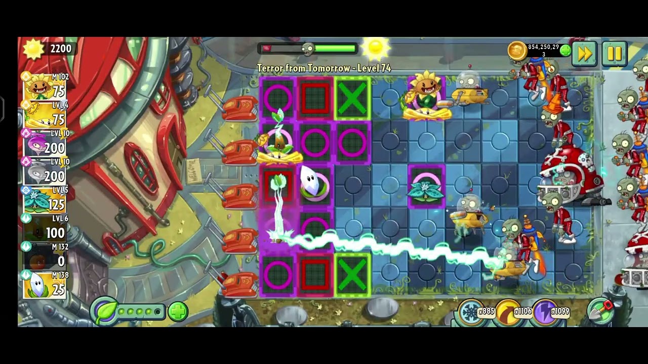 Pvz 2 Terror From Tomorrow lvl 74