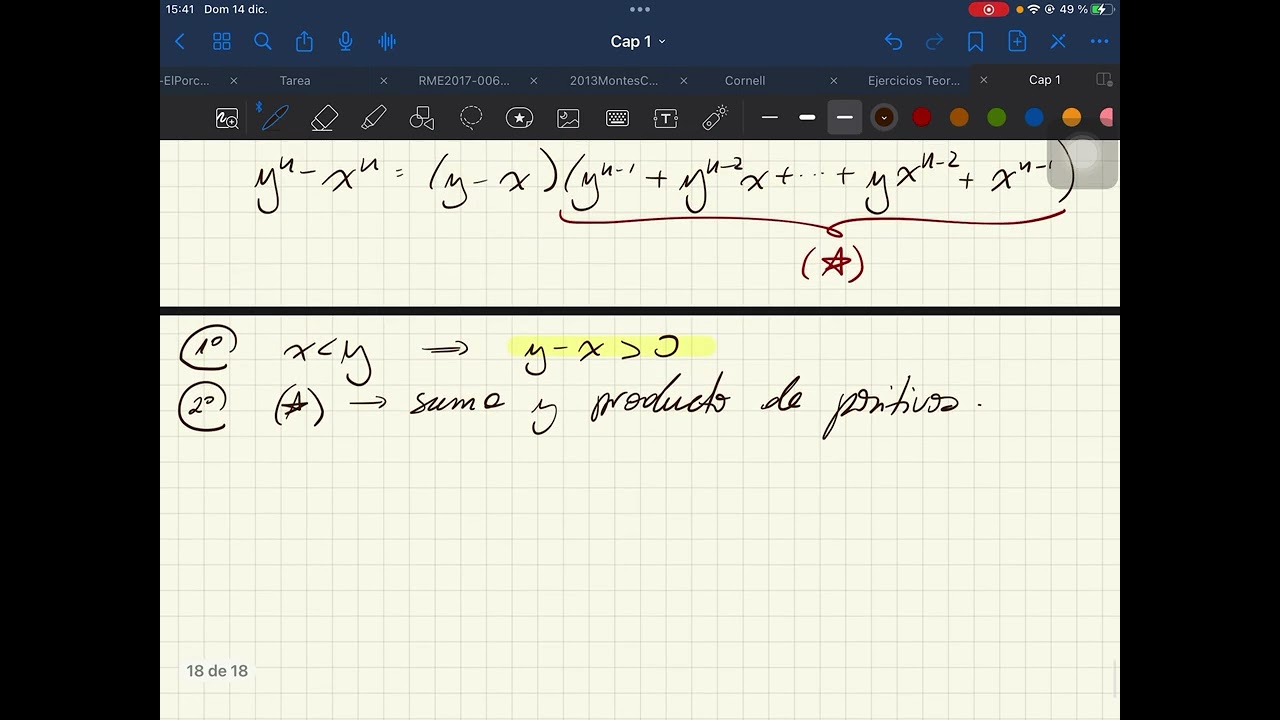 SOLUCIÓN Problema 6 - Capítulo 1 CALCULUS Spivak (Parte A)
