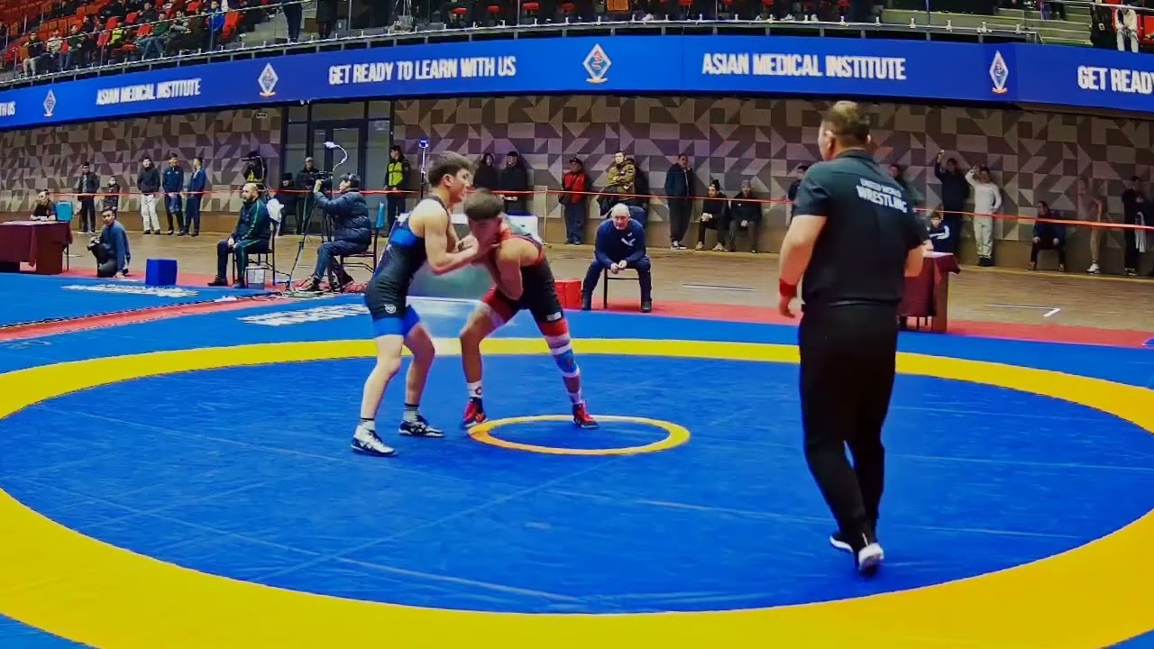 ГРЕКО-РИМКАЯ БОРЬБА. ЧЕМПИОНАТ КЫРГЫЗСТАНА-2026. 60 кг 1\8 Марлен Абдысаматов-Омур Ынтымак уулу