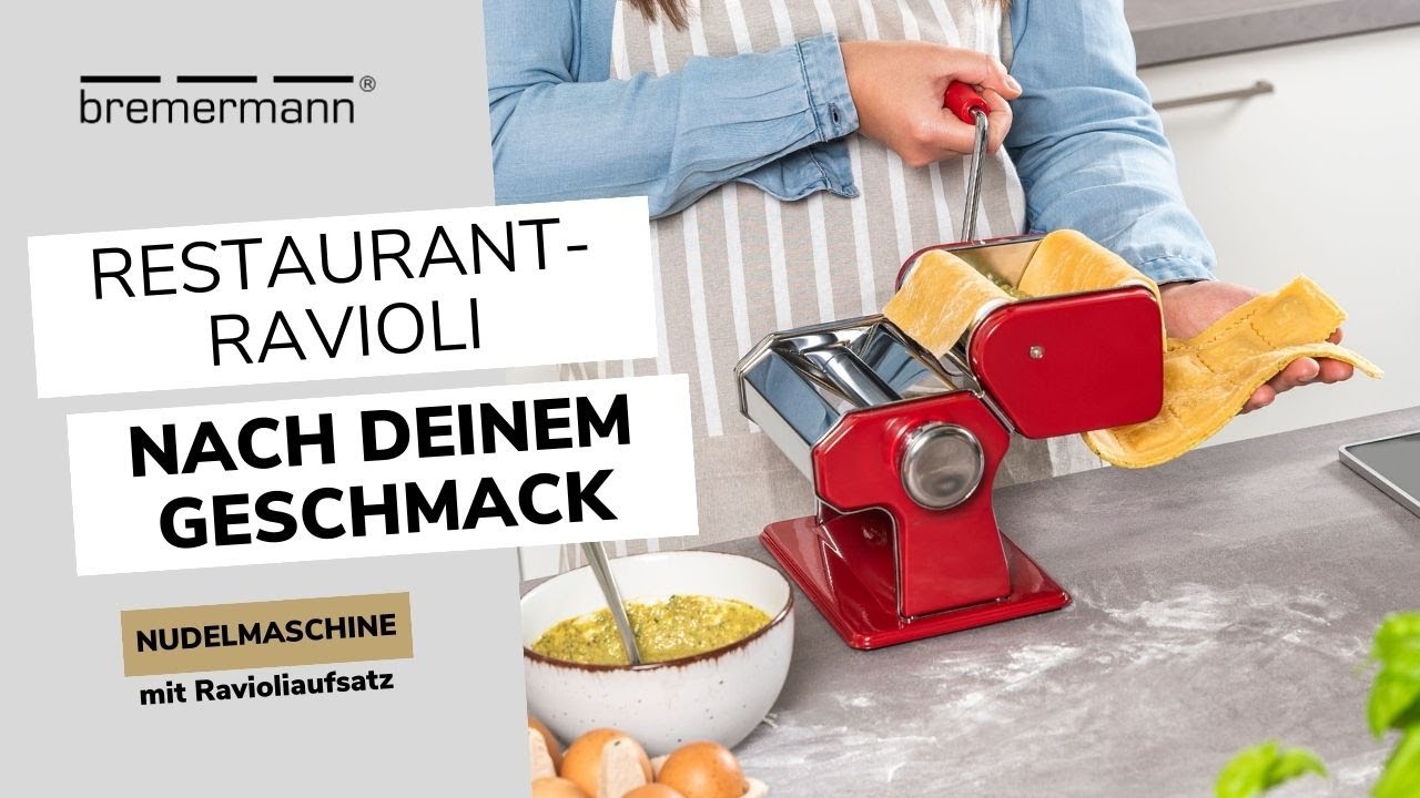 Selbstgemachte Ravioli mit unserer Nudelmaschine: Einfach, Lecker, Unwiderstehlich! | bremermann