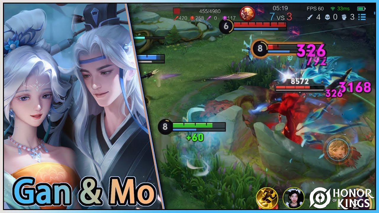 Gan & Mo｜Beautiful skin，Skin price is 1788 tokens｜É uma skin muito bonita｜Honor of Kings