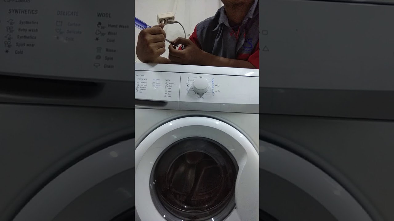 Instalasi mesin cuci SHARP ES-FL860S #01