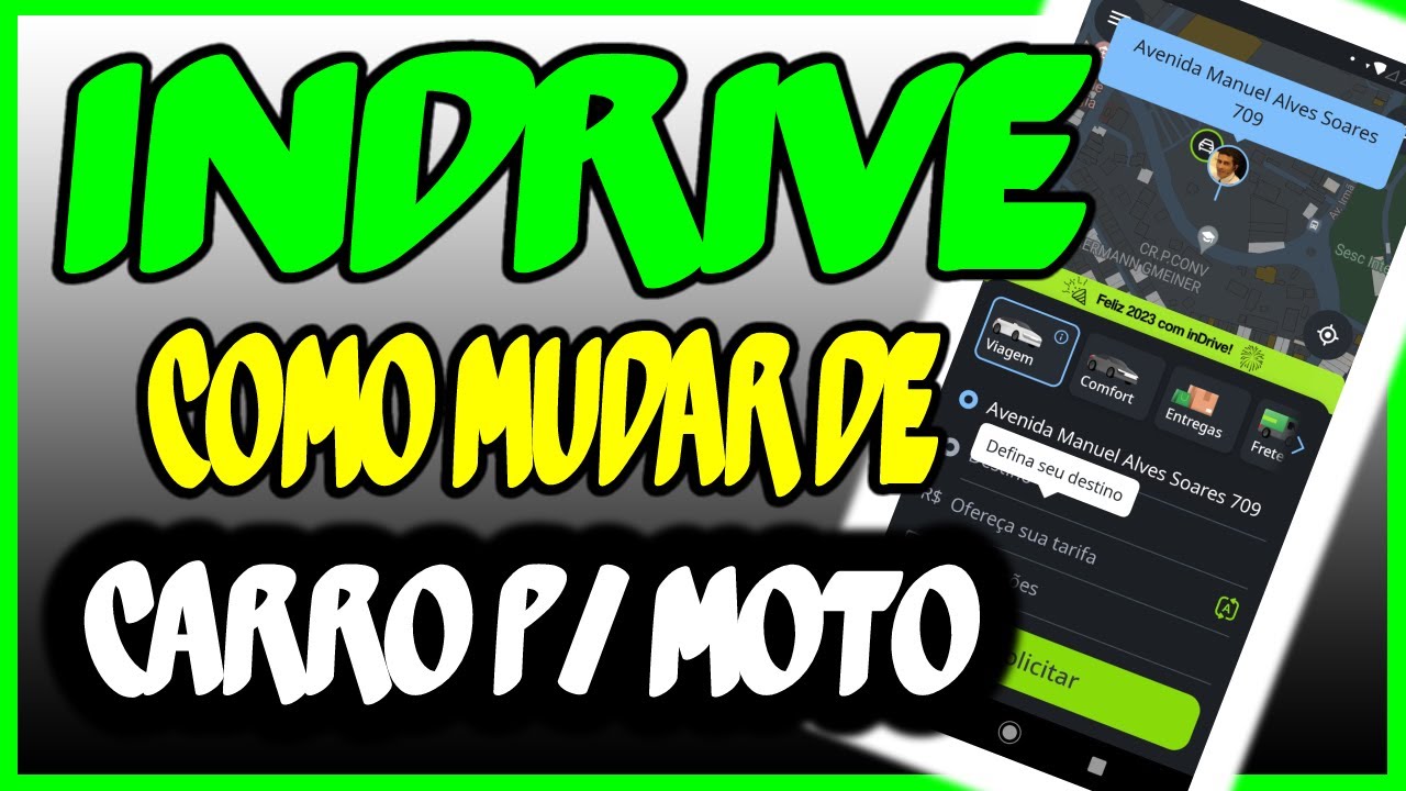 Indrive Como Mudar de carro para Moto?