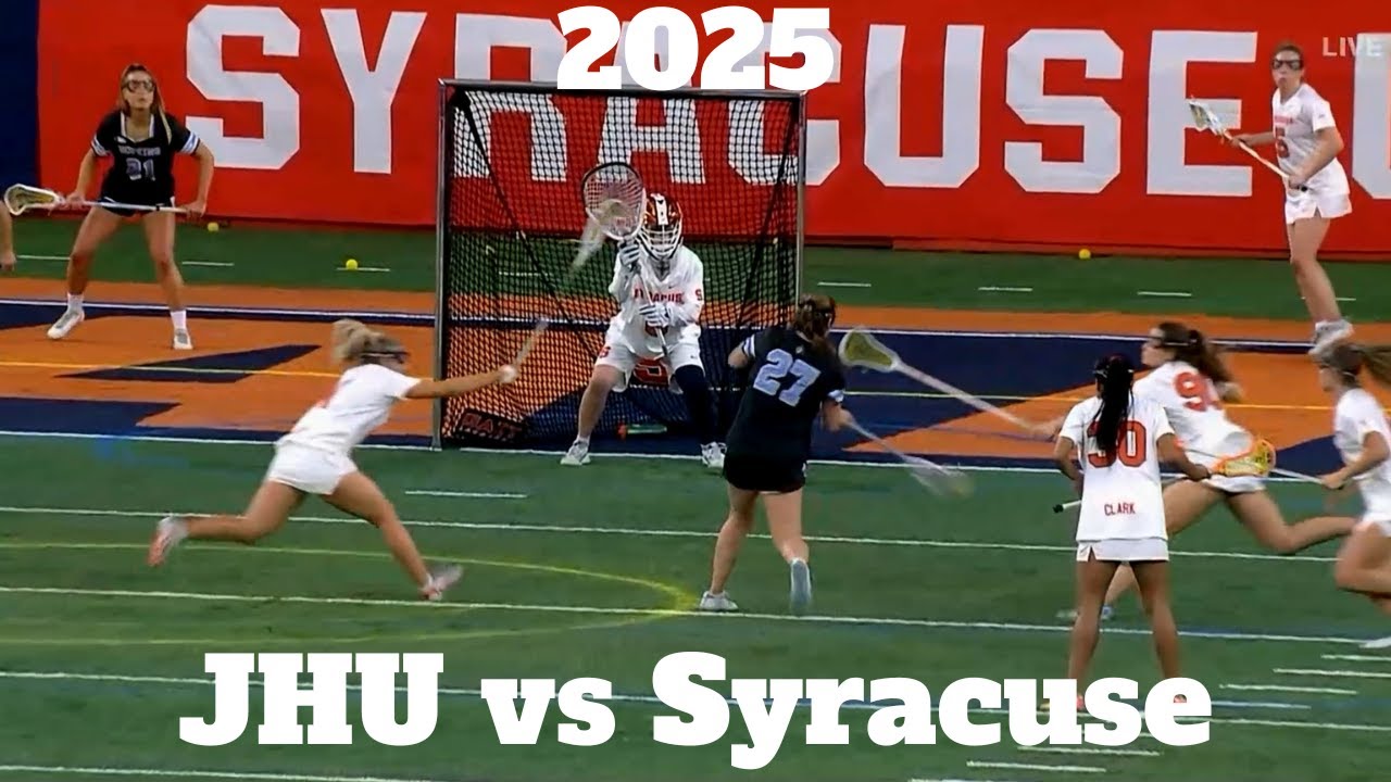 Johns Hopkins vs Syracuse | 2025 Woman's Lacrosse Highlights