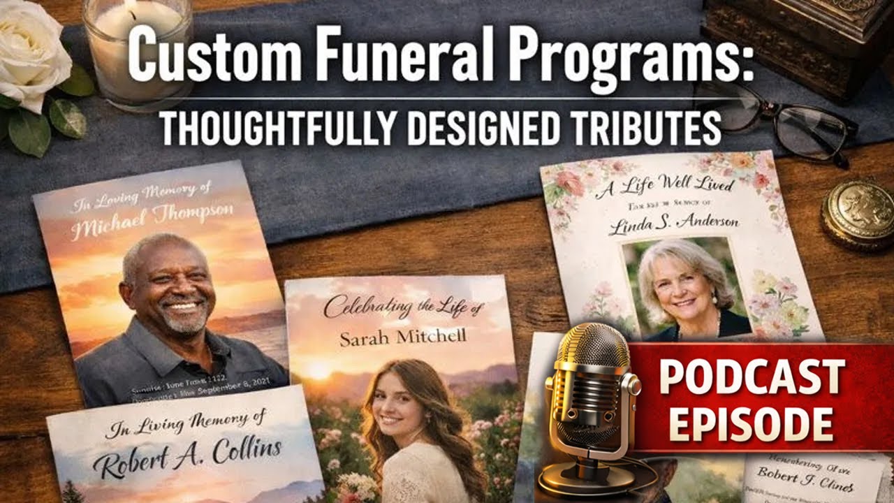 Custom Funeral Programs: Thoughtfully Designed Tributes - Podcast Episode 19